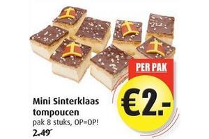 mini sinterklaas tompoucen