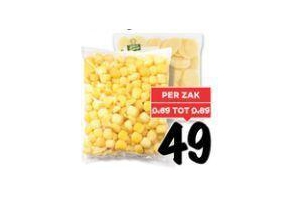aardappelschijfjes of mini krieltjes