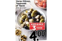 verse olijven tapenade of tapas