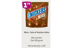 mars twix of snickers bites