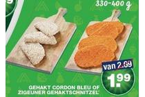 gehakt cordon bleu of zigeuner gehaktschnitzel
