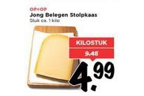 jong belegen stolpkaas