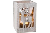 houten theelichthouder groot