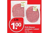 plus elzasser cervelaat of salami