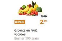 groente en fruit voordeel