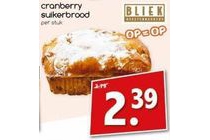 cranberry suikerbrood