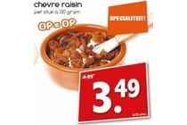 chevre raisin