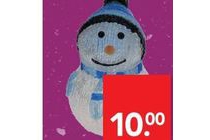 grote sneeuwpop met led verlichting
