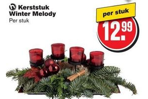 kerststuk winter melody