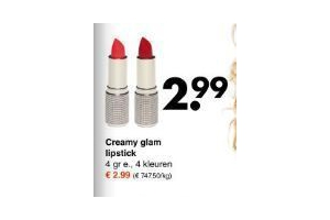 creamy glam lipstick