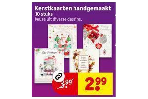 kerstkaarten handgemaakt