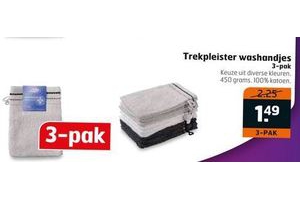 trekpleister washandjes