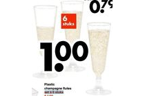 plastic champagne flutes