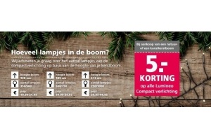 5 korting op alle lumineo compact verlichting