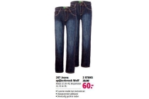 247 jeans spijkerbroek wolf 2 stuks voor eur60