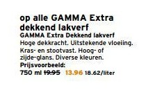 30 korting op gehele assortiment gamma extra dekkend lakverf