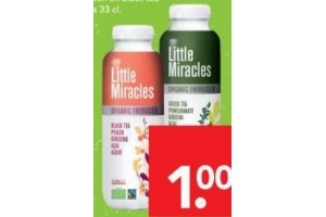 little miracles green and black tea 33 cl