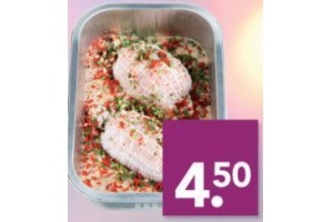 deen ovenschotel kiprollade in champignonsaus
