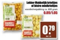 lekker makkelijk krieltjes of bistro minikrieltjes