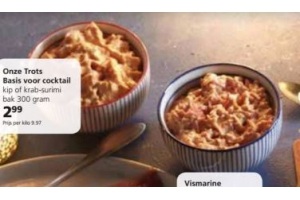 onze trots basis voor cocktail