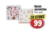 kerstservetten