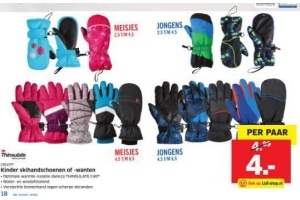 kinder skihandschoenen of wanten