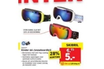 kinder ski snowboardbril