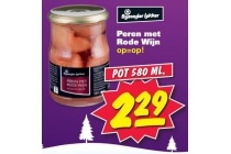 bijzonder lekker peren met rode wijn