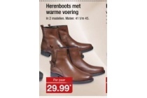 herenboots met warme voering