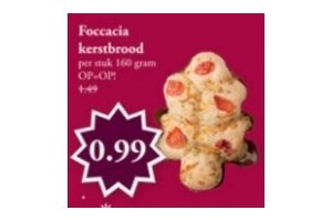 foccacia kerstbrood