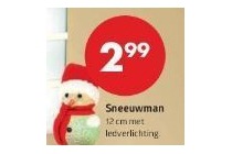 sneeuwman met ledverlichting