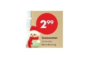 sneeuwman met ledverlichting