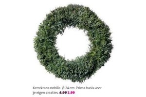 kerstkrans nobilis nu voor eur2 99 per stuk