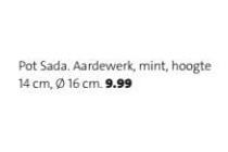 pot sada voor eur9 99