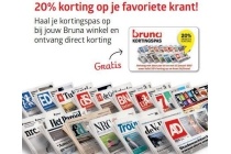 20 korting op je favoriete krant