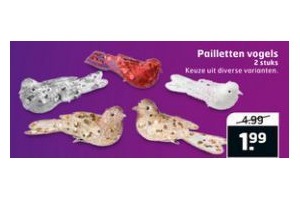 pailletten vogels