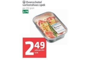 ovenschotel varkenshaas spek