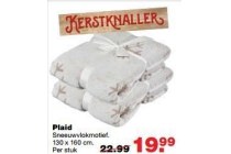 plaid sneeuwvlokmotief nu eur19 99