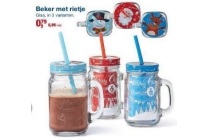 kerstbeker met rietje