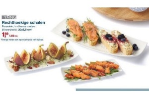 rechthoekige schalen