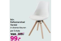 eetkamerstoel verdal per 2 stuks nu eur99