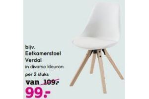 eetkamerstoel verdal per 2 stuks nu eur99
