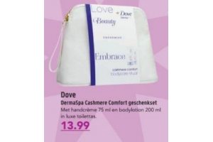 dove dermaspa cashmere comfort geschenkset