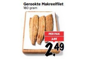 gerookte makreelfilet per pak nu eur2 49