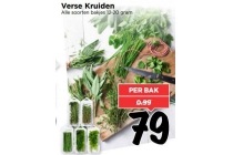 verse kruiden per bakje nu eur0 79