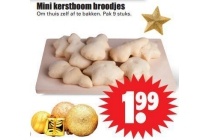 mini kerstboom broodjes