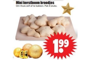 mini kerstboom broodjes