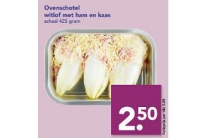 ovenschotel witlof met ham en kaas