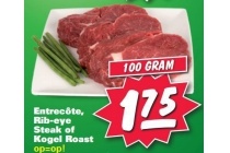 entrecote rib eye steak of kogel roast