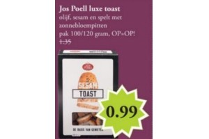 jos poell luxe toast eur0 99